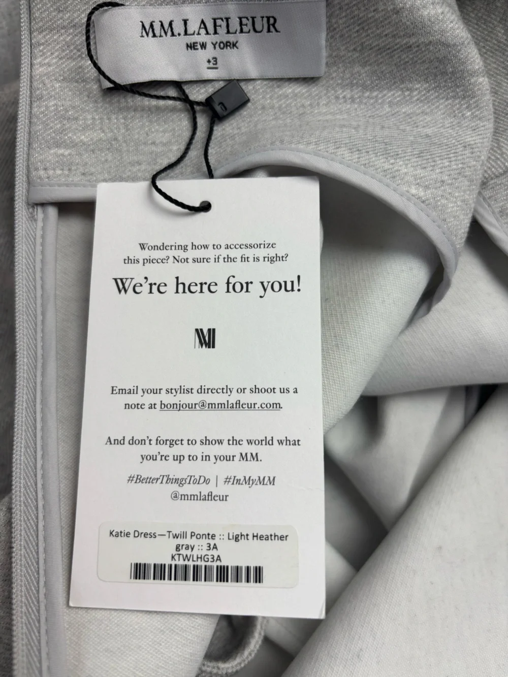M.M. LaFleur Katie Twill Ponte Sheath Dress in Heather Gray Size 24 NWT